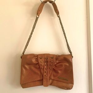 EUC Matt & Nat Chain and Studs Vegan Leather Shoulder Bag/Purse